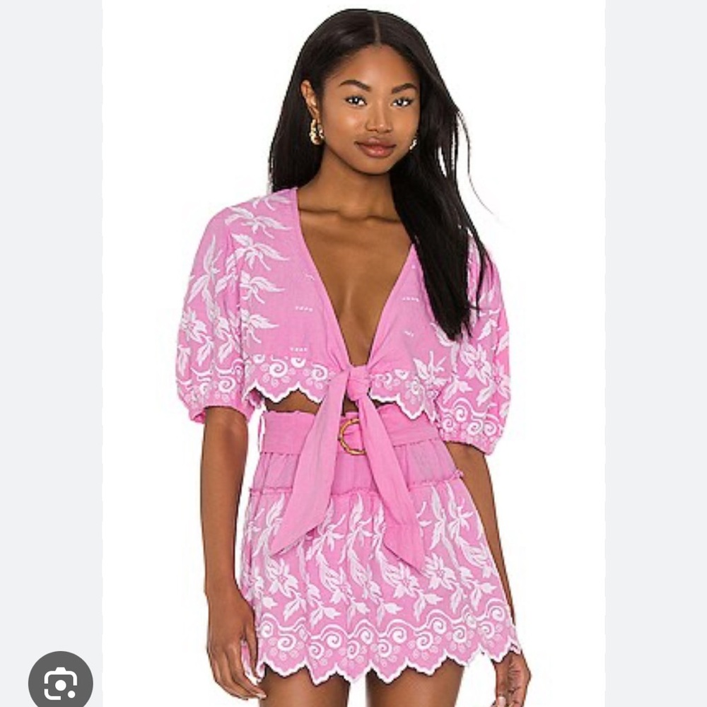 NWT Zagne Top and Skirt Set in Candy Pink - PLACE NATIONALE